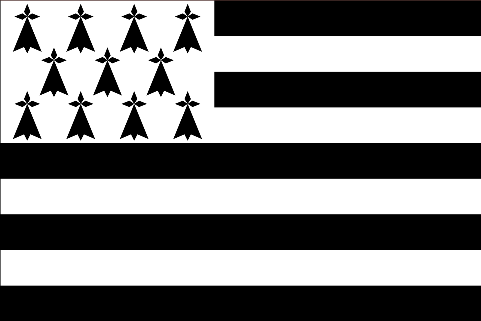 Drapeau breton Gwenn ha Du